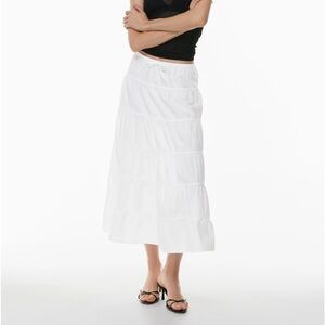 Aritzia Wilfred Bouquet Linen Skirt Size Medium worn 1x
